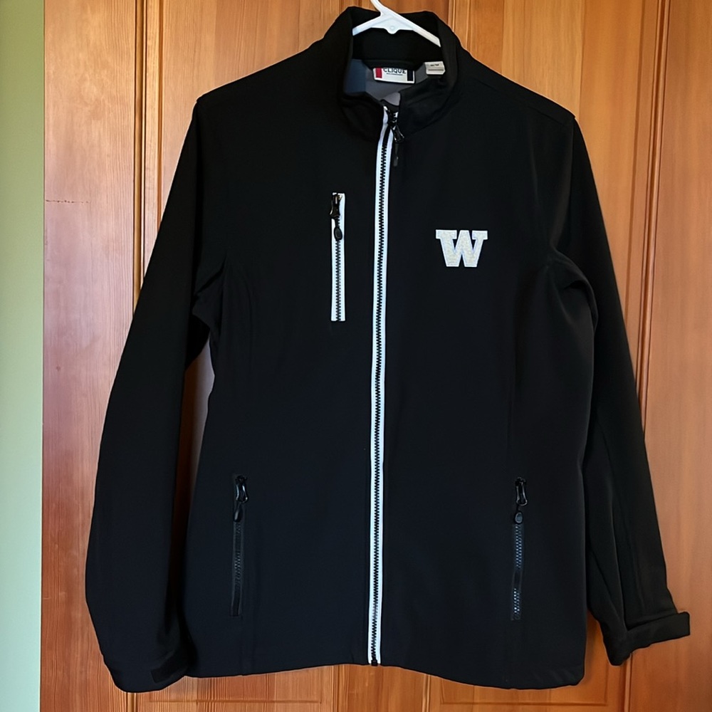 UW Logo Zip Jacket, Medium